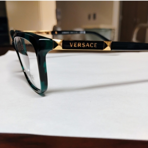 Versace Women's Glasses in Havana Green - Picture 2 of 6